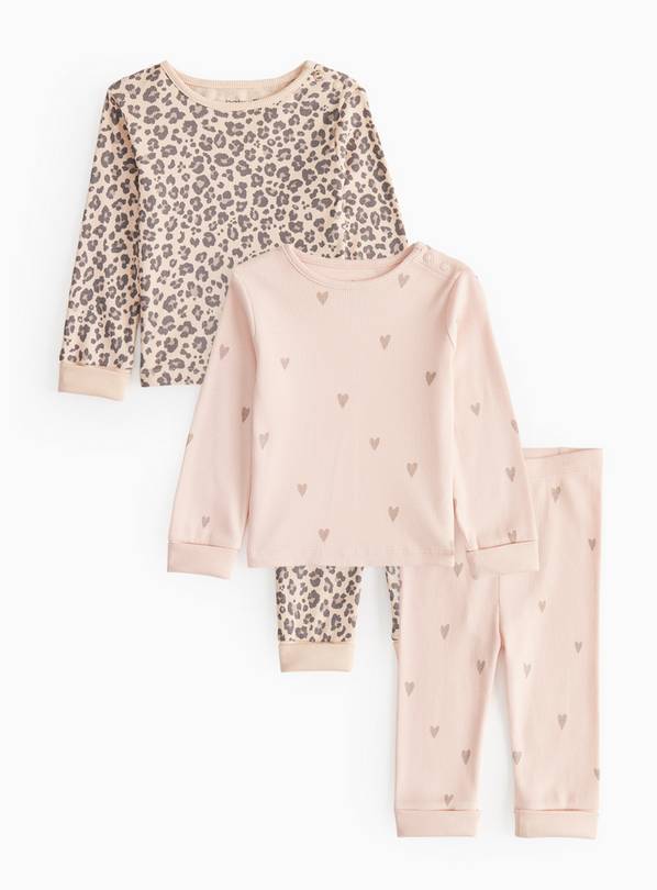 Printed Pyjama Sets 2 Pack 3-6 months